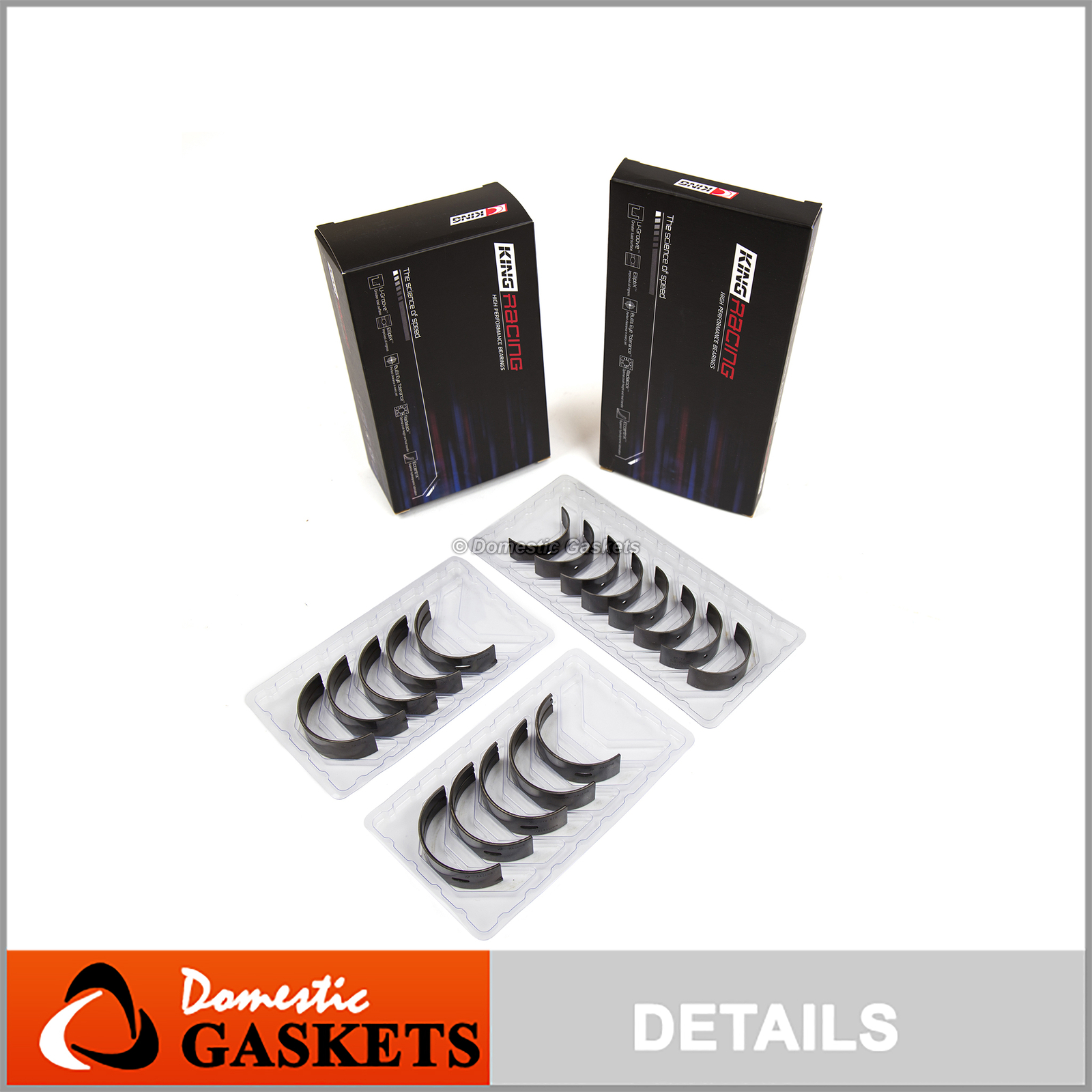 King Racing Main Rod Bearings for 0211 Honda Acura K20A2 K24A2 K24A4