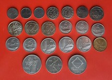 LOTTO DI 22 MONETE FDC DIVERSE DA 5, 10, 20, 50, 100 LIRE TRA IL 1974 E IL 1999