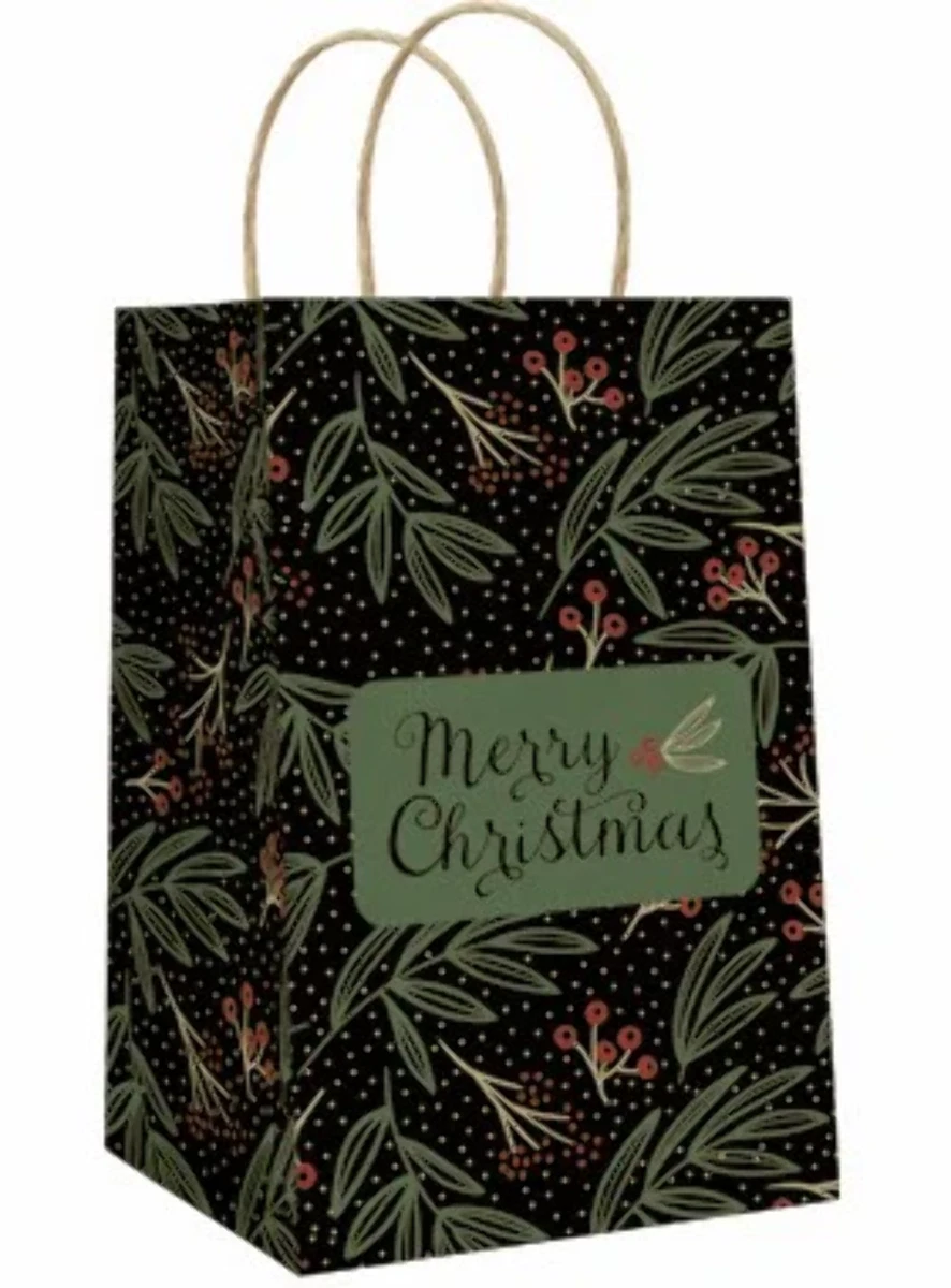 Small Christmas Gift Bag Merry Christmas eBay