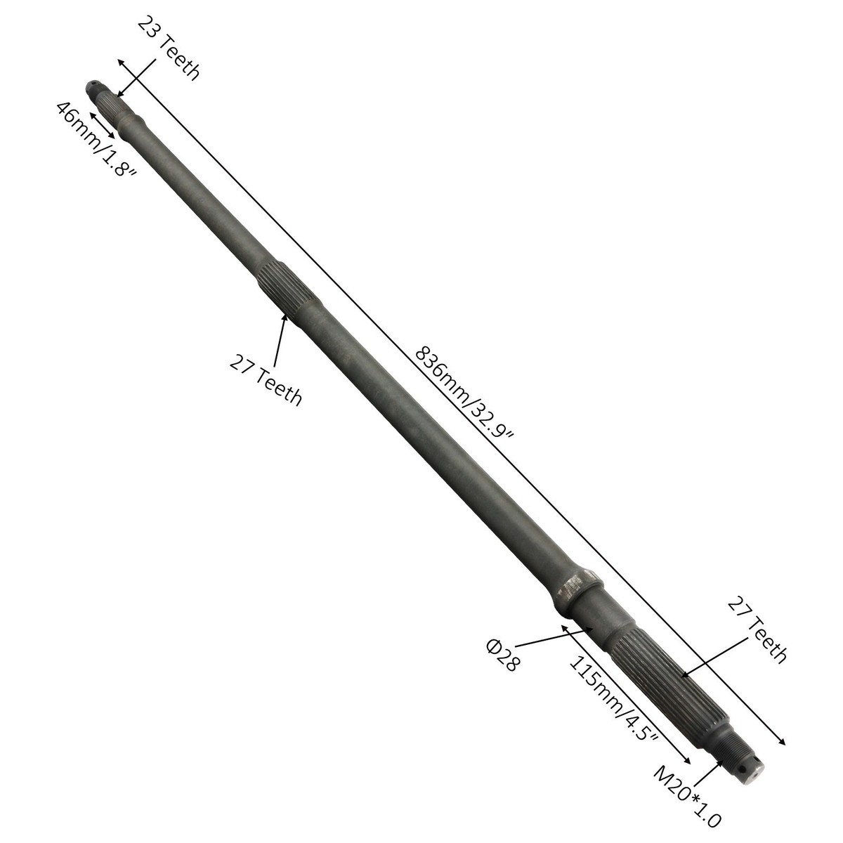 For Honda straight rear axle TRX 420 500 520 Foreman Rancher 42311