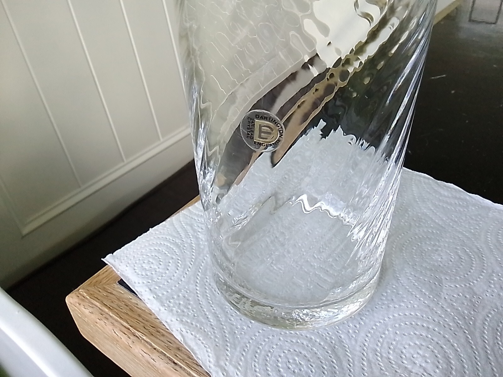 11 inch Dartington 24 Lead Crystal Vase. eBay