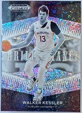 Walker Kessler Rookie RC 2022 Panini Prizm Draft Picks Brilliance White Sparkle