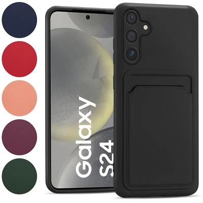 Handyhülle für Samsung Galaxy S24 Hülle Schutzhülle Kartenfach TPU Wallet Case - Bild 1 von 4