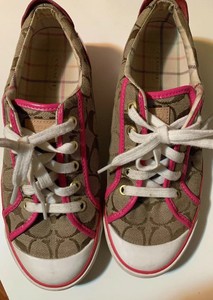 coach pink tennis shoes