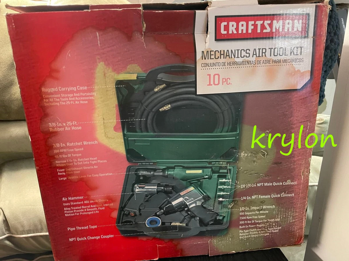 Craftsman mechanics air tool kit 10 piece deals