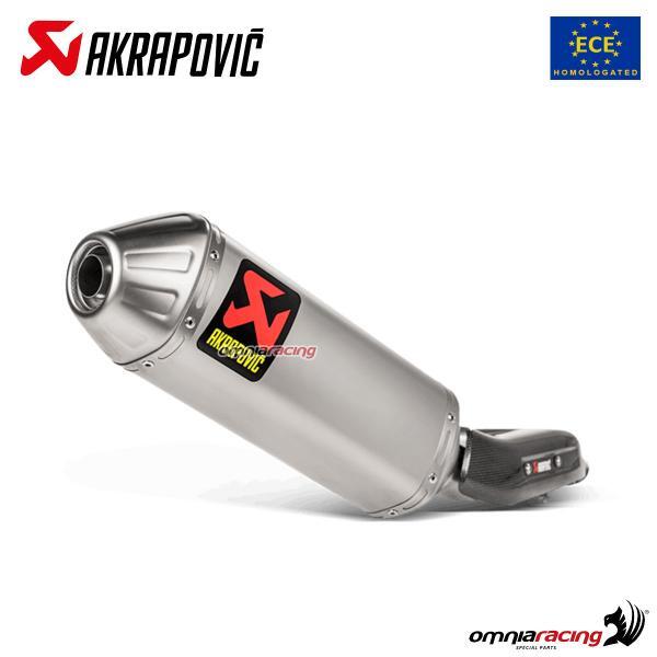 Terminale scarico Akrapovic omologato titanio Yamaha Tenere 700 2019-2020