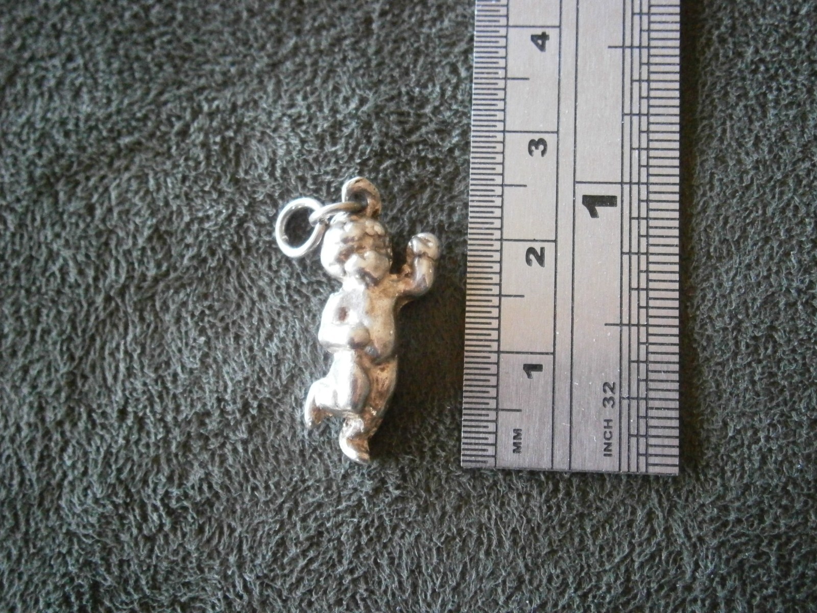 Dancing Cherub Vintage Solid Sterling Silver Brac… - image 2