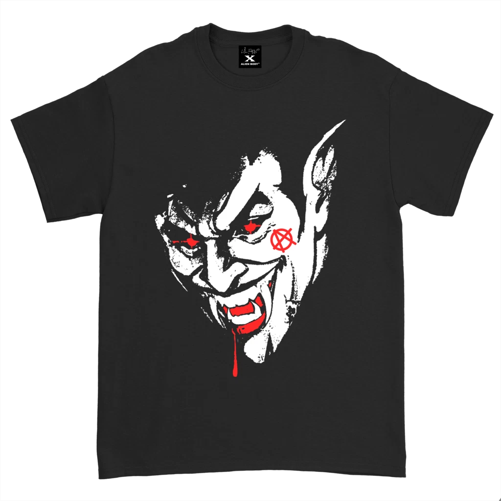 Lil Peep X Alien Body Anarchy Vampire T shirt Past The Castle Walls Black XL New