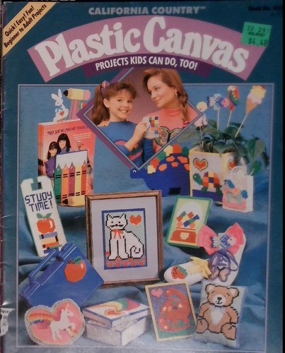 Plastic Canvas YOU CHOOSE Pattern Books animals, floral, magnets, tissue, doll - Picture 43 of 64