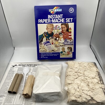 Vintage Galt Toys Instant Papier-Mache Set Neu offene Box