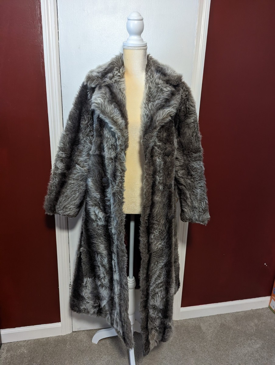 Vintage Furiginals Faux Fur Coat Women's S-M | eBay
