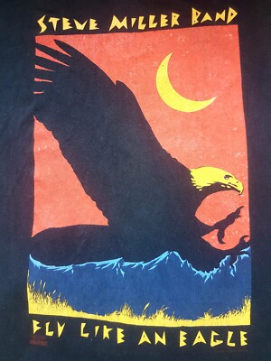 Vintage 1991 Steve Miller Band FLY LIKE AN EAGLE Tour Concert T Shirt XL
