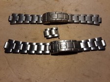 2 VECCHI CINTURINI PER OROLOGI IDEALI PER RICAMBI E RIPARAZIONI COSÌ COME IN FOT