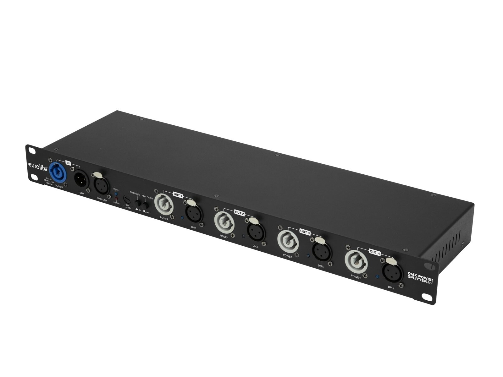Thumbnail - Eurolite Dmx Power Splitter 4x4 Rdm Power- Und Dmx-splitter