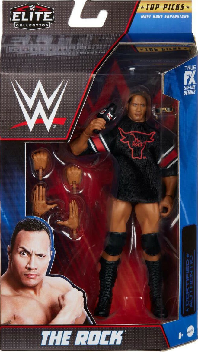 WWE ELITE COLLECTION ザ・ロック Amazon.com: Mattel WWE The Rock Top Picks Elite Collection