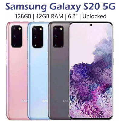 Open Box Samsung Galaxy S20 / S20+ PLUS 5G 128GB Unlocked GSM+CDMA