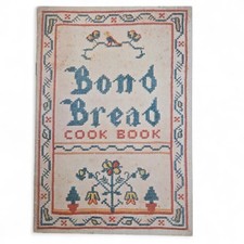 Libretto cuoco pane Bond vintage design punto croce copertina
