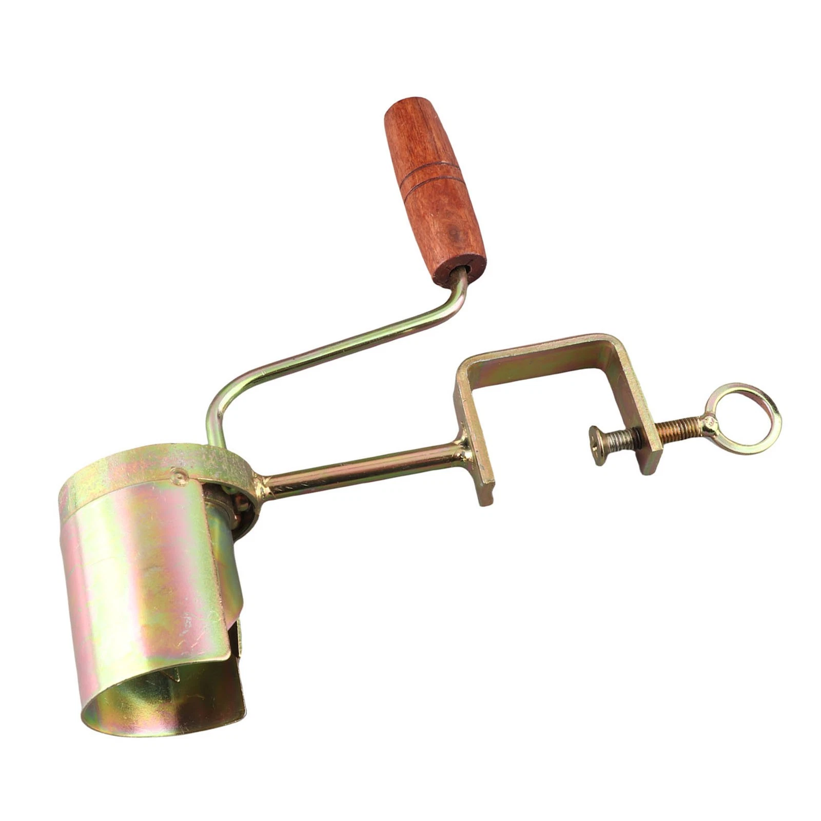 Hand Crank Corn Thresher Efficient Peeling Firm Clamping Comfortable Wood Handle