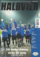 Stadionheft 1.Bundesliga 6.2.2009 DSC Arminia Bielefeld - Hertha BSC Berlin