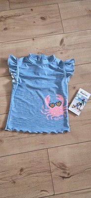 UV Shirt Playshoes Gr. 110 116  Mädchen Mit Glitzer, Reißverschluss