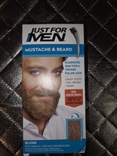 Just For Men Mustache  Beard Brush-In Hair Color Gel Blond M10  M15