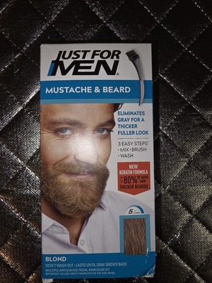 Just For Men Mustache & Beard Brush-In Hair Color Gel Blond M10 & M15 