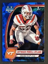 2024 Bowman Chrome University Sapphire Antwaun Powell-Ryland #15 Virginia Tech