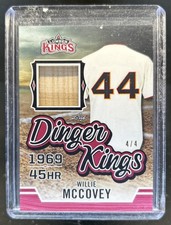 2020 Leaf Lumber Kings Willie McCovey Dinger Relics Bat Red #/4