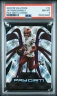 2025 PANINI REVOLUTION PAY DIRT! COSMIC #12 JAYDEN DANIELS 9/20 PSA 8