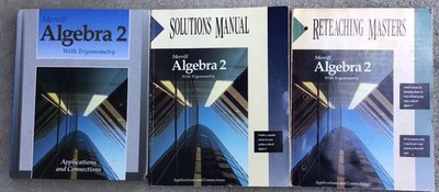 Algebra 2 with Trigonometry Teacher Solution Key &Student Homeschool Merrill Set