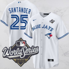 Men's Blue Jays #25 Anthony Santander 2025 World Series Jersey All Stitched