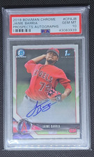 2018 Bowman Chrome Prospect Auto Jaime Barria #CPA-JB Auto PSA 10 MJ2