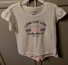 Lucky Brand Girl  s Shirt Shorts 2 Piece Set Size 4 NWT