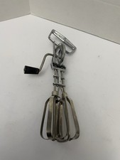 Vintage Ekco Rotary Hand Held Mixer Egg Beater Stainless Steel Made In USA