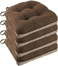 Non Slip Chair Cushions for Dining Chairs Set of 4 Kitchen Chair Cushions 18"...