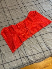 Gorgeous women red lace corset, China size large, USA size small