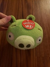 Commonwealth Angry Birds Green Pig Plush 5 Inch 2010" No Sound" free shipping