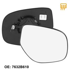 Right Side Heated Mirror Glass with Backing Plate for Mitsubishi Outlander