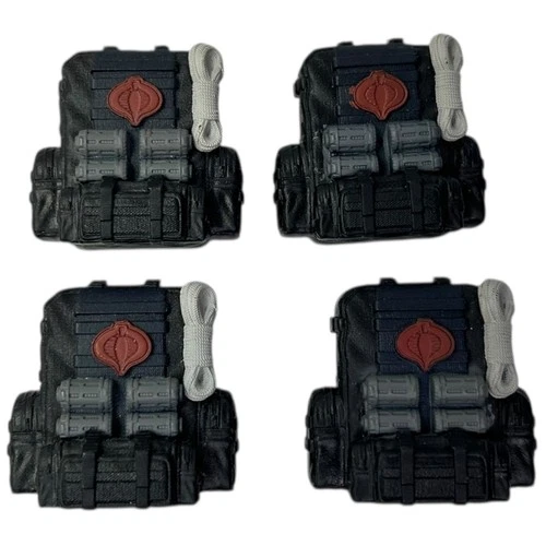GI Joe Classified Series Cobra Viper Backpack Lot of 4 Figure Part Accessory