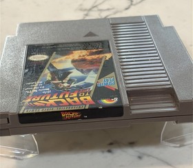 Back to the Future Nintendo NES Game Tested Working PAINT DROPS ON FRONT OF GAME