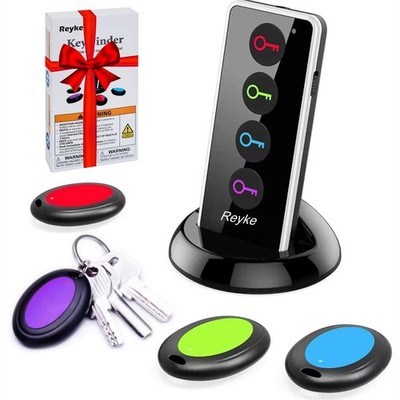 Key Finder, 80dB+ RF Item Locator Tags with 131ft. Working Range, Wireless Re...