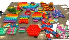 Fidget Pop It Simple Dimple Stress Relieving Sensory Toys Lot 25 Pieces