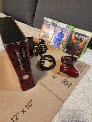 Microsoft Xbox 360 slim 320gb Gears of War Edition Please Read Discription
