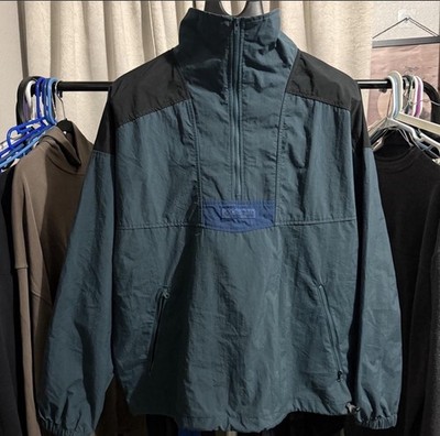 Columbia Men s Full Zip Windbreaker Jacket L Blue/Black Colorblock Pockets