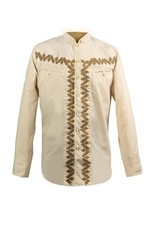 Camisa Ranger's Estilo Charro Caballero -Sz Small- Men Charro Shirt