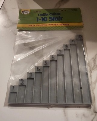 Didax Unifix Interlocking Cubes Counting Cube Stair 1-10 Learning Math System