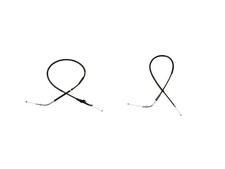 Gaszug SET Öffner + Schliesser für Kawasaki ZR 550 B Zephyr ZR-7 F 101386/87 NEU