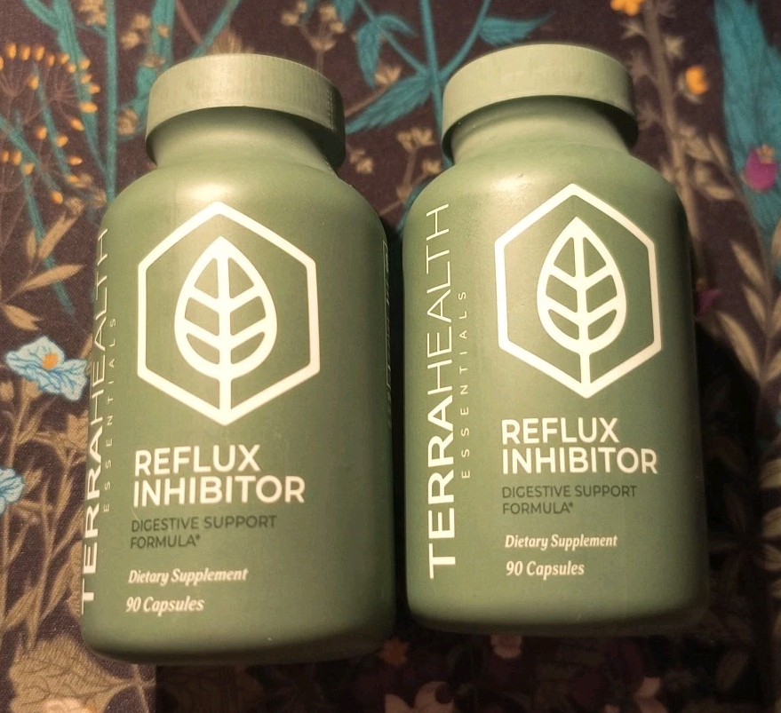 Terra Health Essentials Reflux Inhibitor 180 Caps ~ ~ New Sealed ~ ~ Exp 9/2027