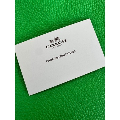 COACH ライトグリーン クラッチバッグ Coach Neon Green Pebbled Leather Crossbody Bag Gold Hardware Neon