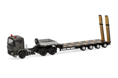 Herpa 747233 MAN TGS M Semitieflade-SZ Ramp. 3a/4a ''serbische Streitkräfte'' SRB